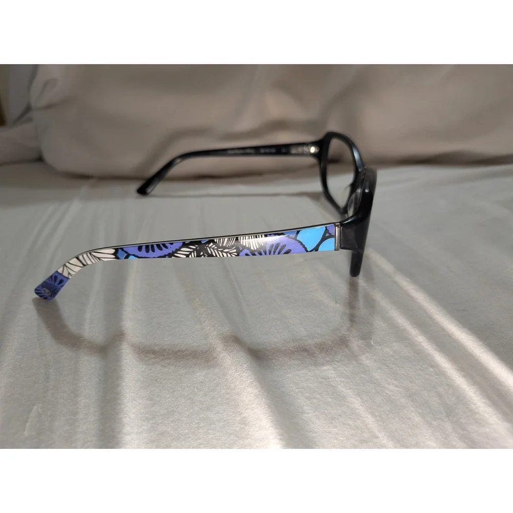 Vera Bradley Kelsey Blue Bayou (BBU) 58-15-130 Black Horn Eyeglasses Frame